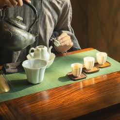Bộ ấm chén pha trà sứ Đức hoá nung củi